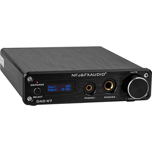 FX Audio DACX7 HiFi 24bit/384 kHz USB DAC Optical Coaxial with Headphone Output